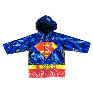 Western Chief Superman Raincoat Jacket Sz 2T
